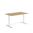 Skrivbord el 140x80 cm Ek/Vit