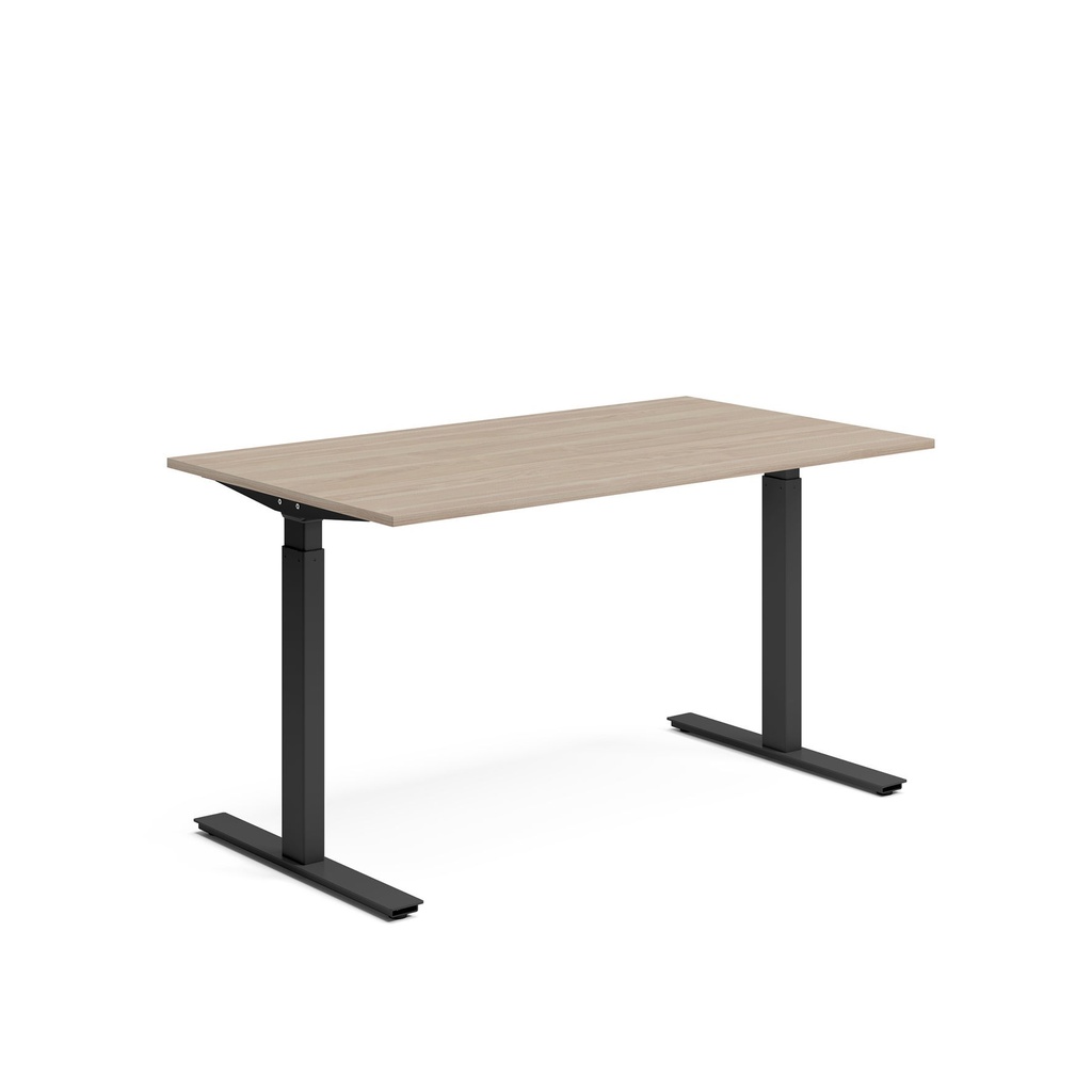 Skrivbord el 140x80 cm Vit ask/Svart