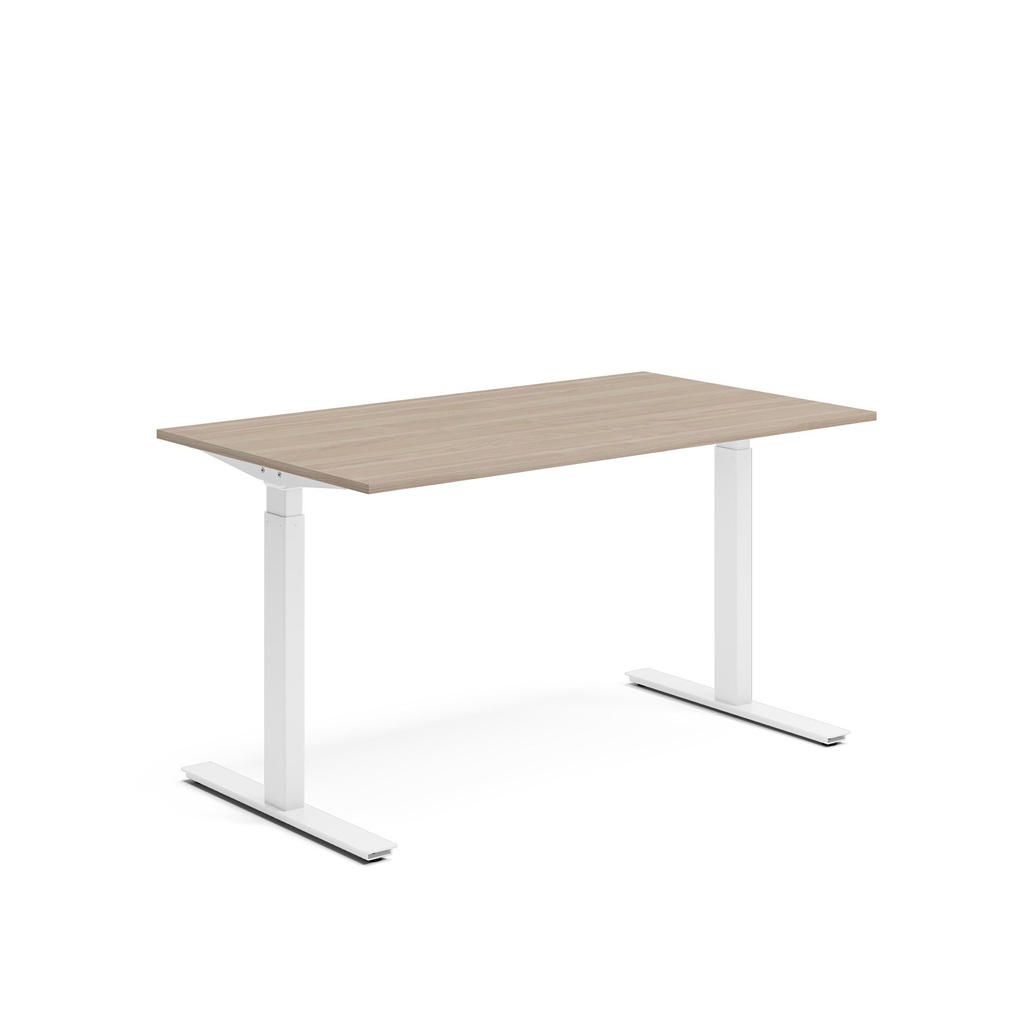 Skrivbord el 140x80 cm Vit ask/Vit