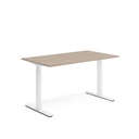 Skrivbord el 140x80 cm Vit ask/Vit