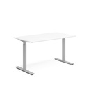 Skrivbord el 140x80 cm Vit/Silver