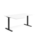 Skrivbord el vänster 80x160 cm Vit/Svart