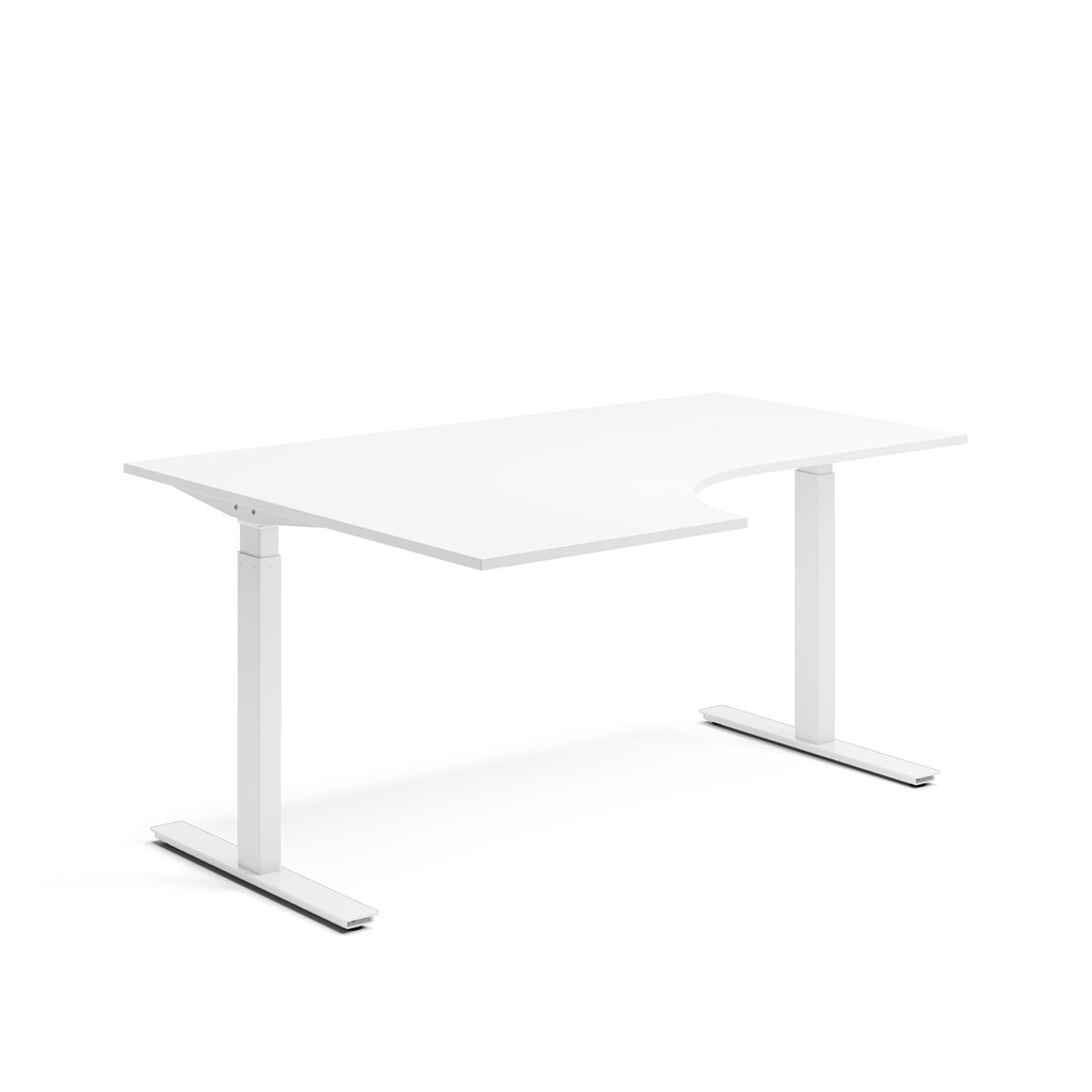 Skrivbord el vänster 80x160 cm Vit/Vit