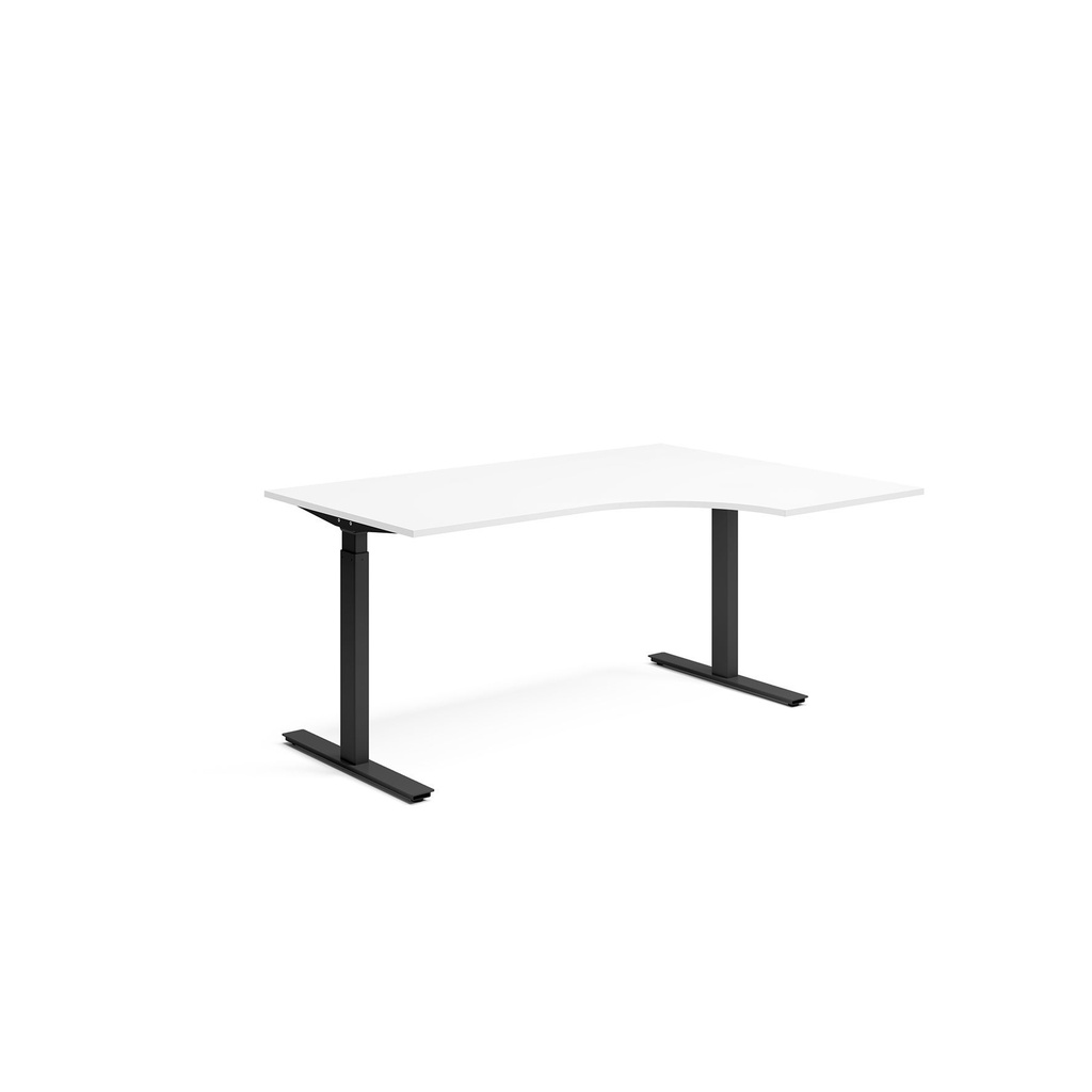 Skrivbord el höger 80x160 cm Vit/Svart