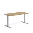 Skrivbord el 160x80 cm Ek/Silver