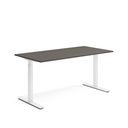 Skrivbord el 160x80 cm Mörk ask/Vit
