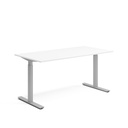 Skrivbord el 160x80 cm Vit/Silver