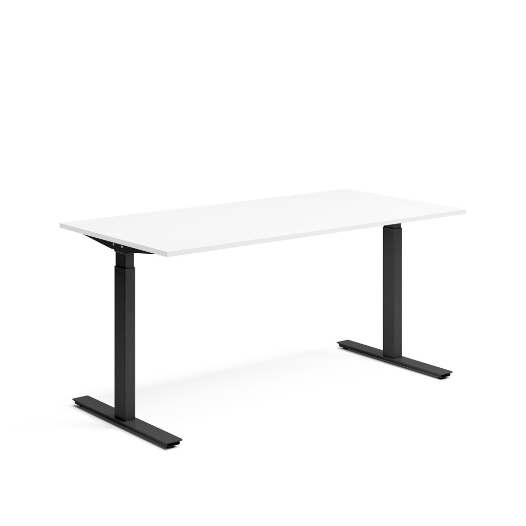 Skrivbord el 160x80 cm Vit/Svart