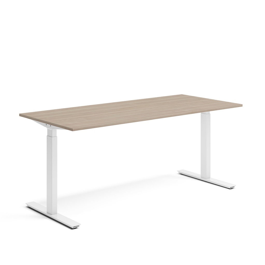 Skrivbord el 180x80 cm Vit ask/Vit