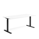 Skrivbord el 180x80 cm Vit/Svart