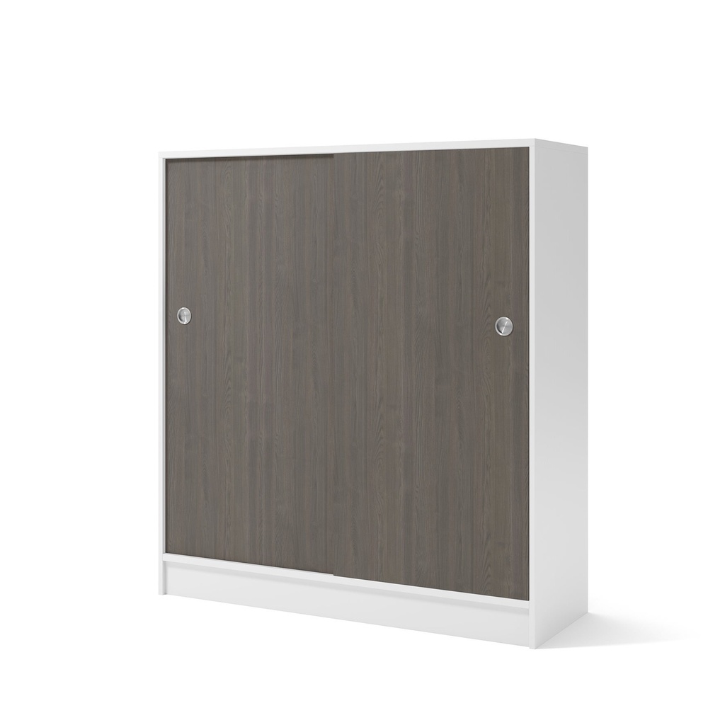 Skåp 1200x415x1325 mm Vit/Mörk ask