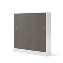 Skåp 1200x415x1325 mm Vit/Mörk ask