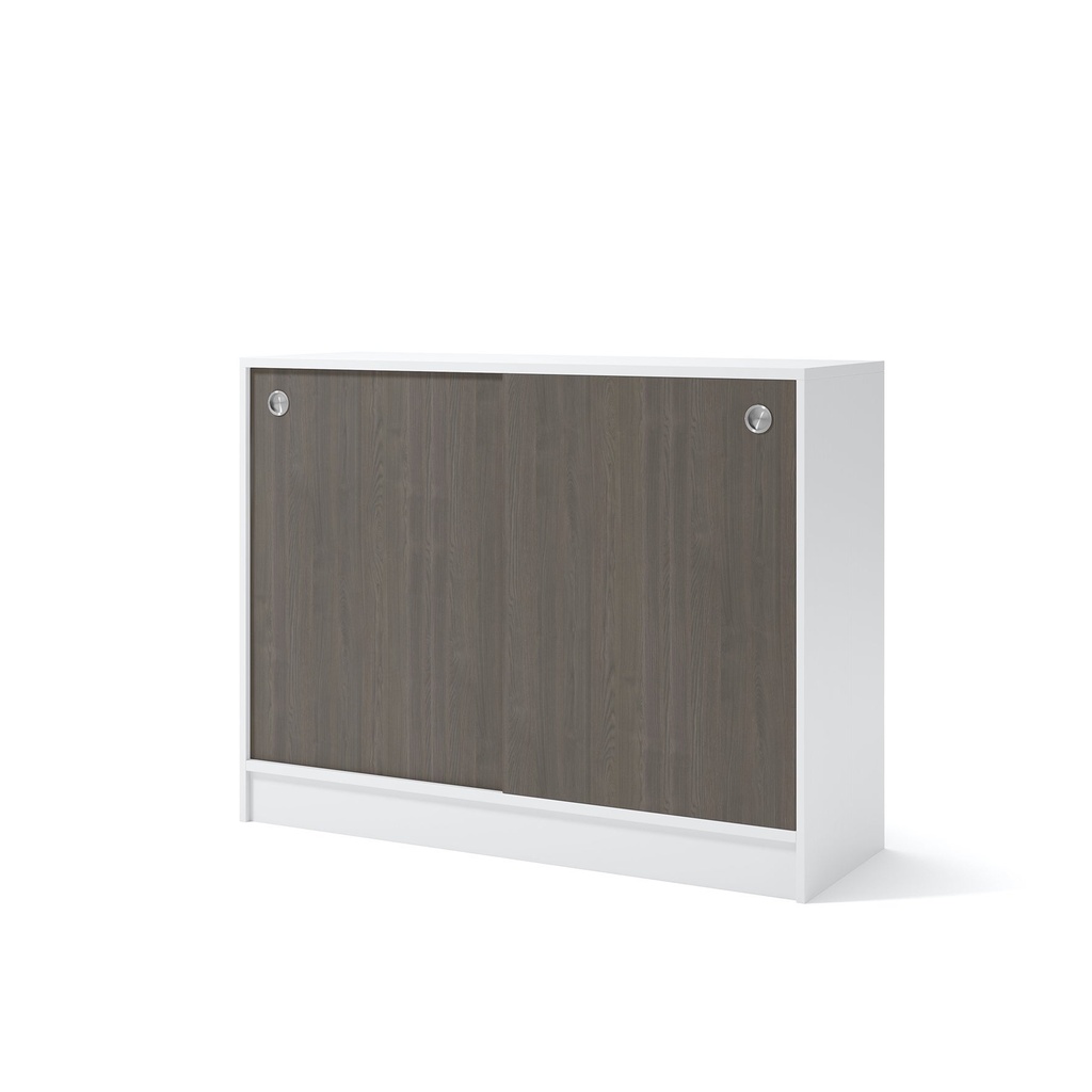 Skåp 1200x415x925 mm Vit/Mörk ask