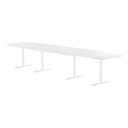Konferensbord 4200 x 1200 mm Vit/Vit