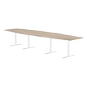 Konferensbord 4200x1200 mm Vit ask/Vit