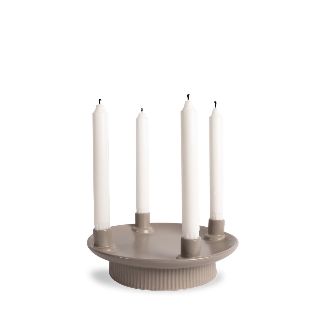 Ljusstake Maria beige