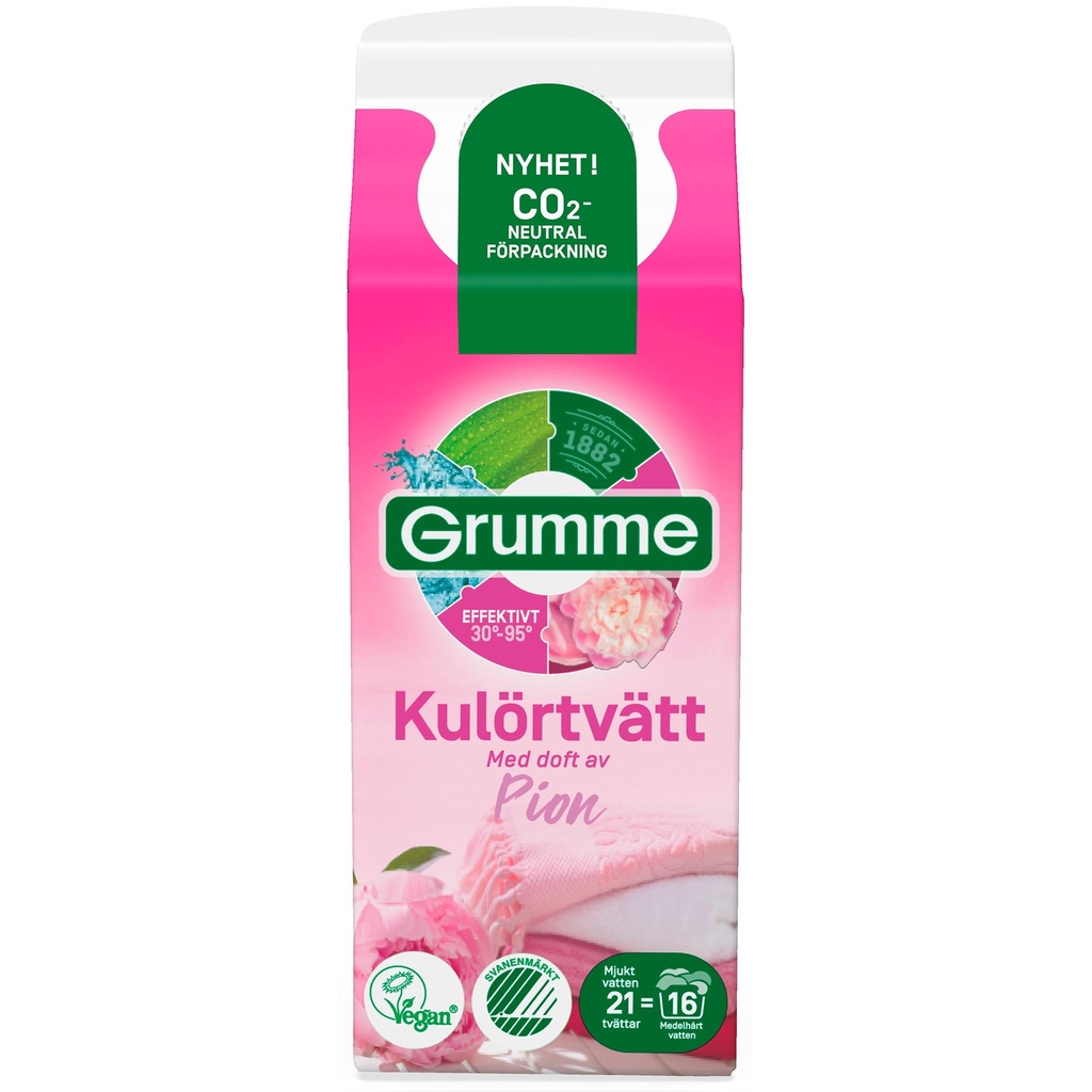 Tvättmedel kulör pion 750 ml