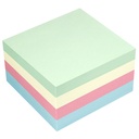 Notiskub Info 75x75 mm 400 blad pastell