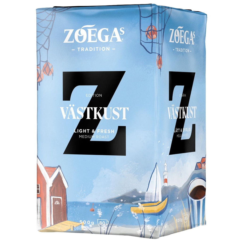 Kaffe Zoégas Västkust brygg vac 500 g