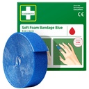 Plåster Cederroth Soft Foam 3 cm x 4,5 m blå