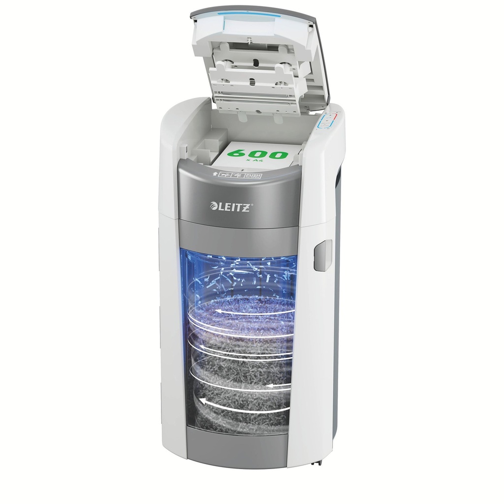 Dokumentförstörare Leitz IQ OptiMax Autofeed 600 P5 Micro Cut