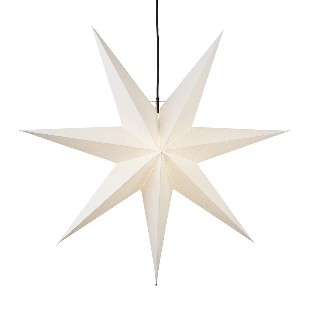 Adventsstjärna papper Frozen 70 cm vit