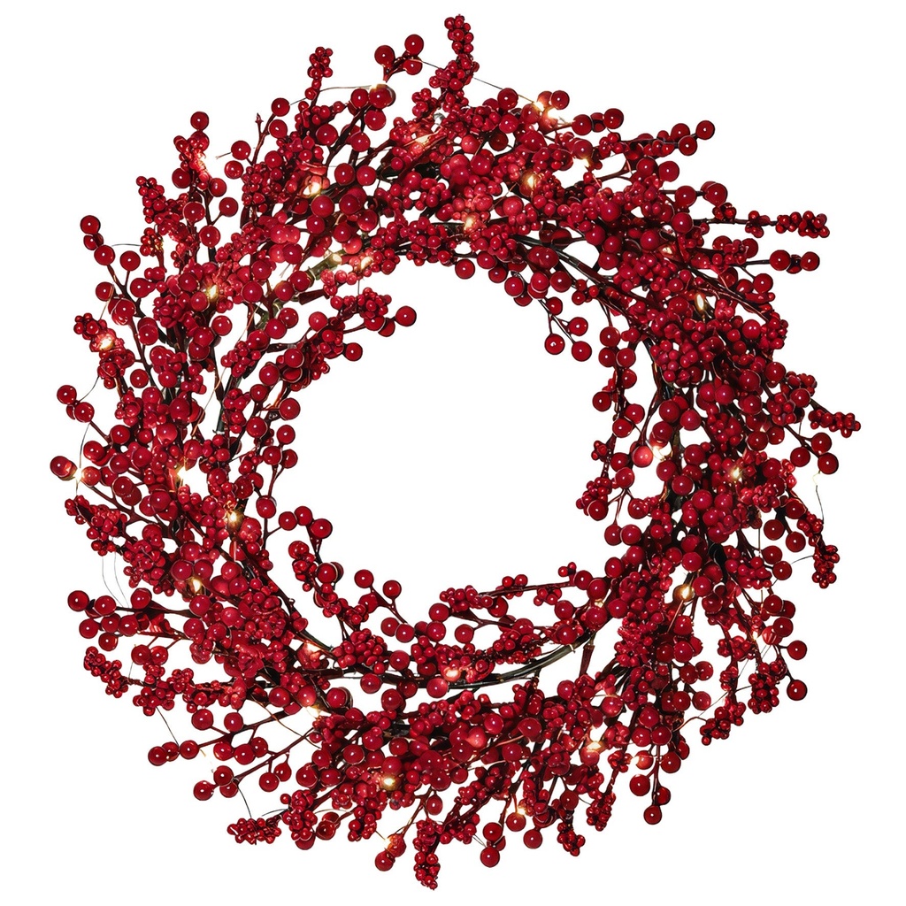 Krans Rosso Ø40 cm röd