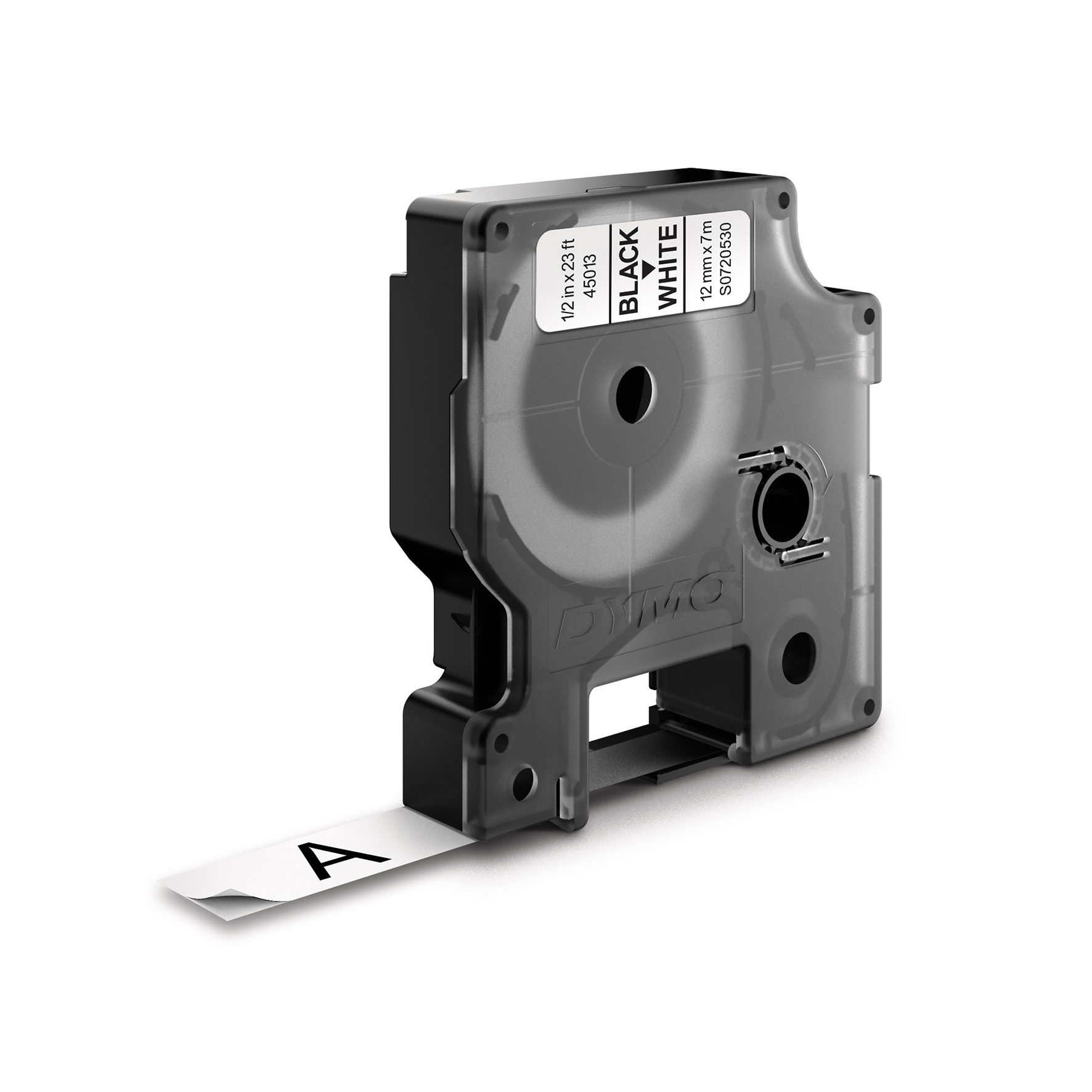 [2045013] Märkband Dymo D1 sva/vit  12mm