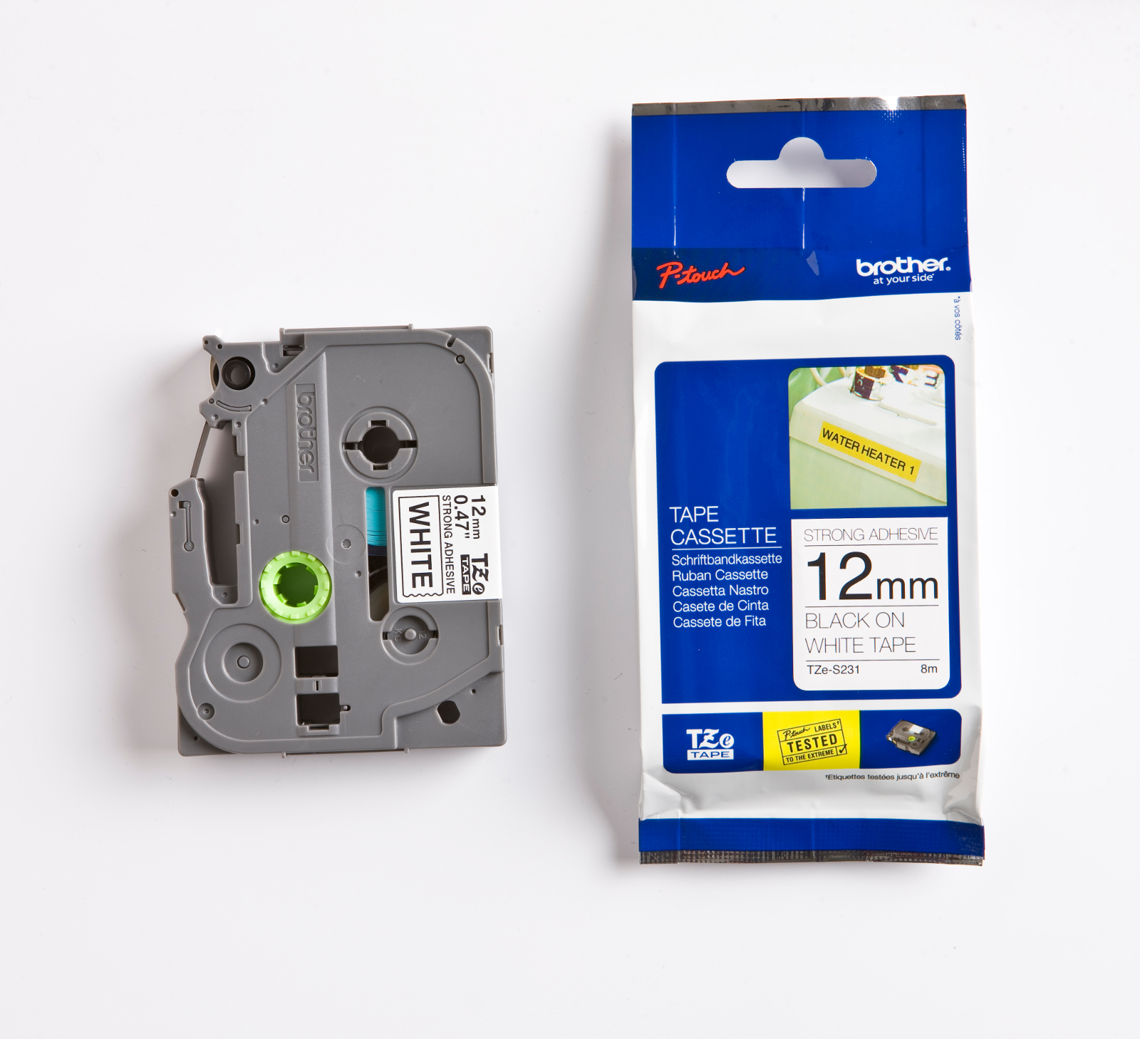 [2276546] Märkband TZeS231 12mm  sva/vit