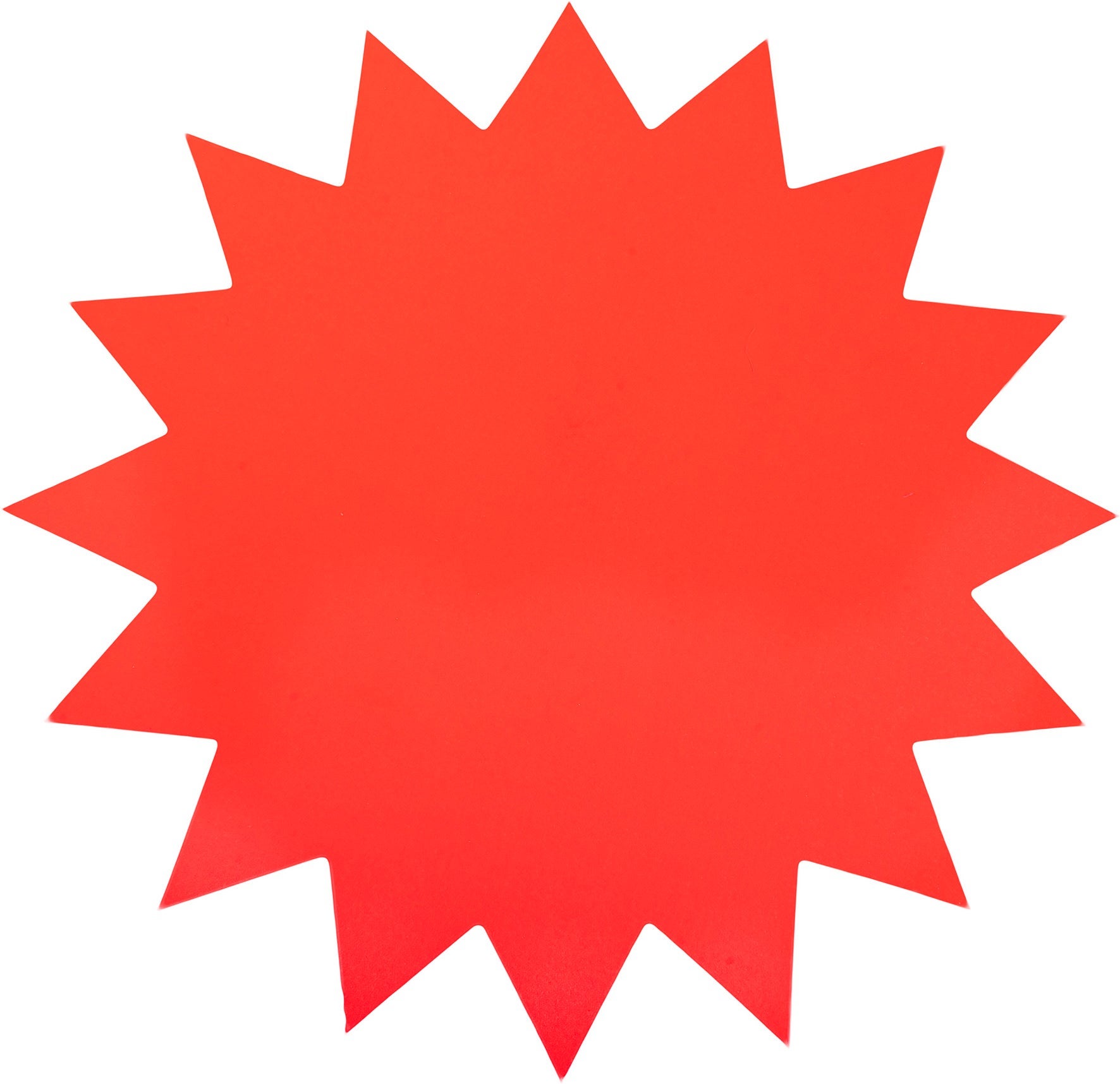 [2278020] Stjärna 180 mm fluor röd 25 st/fp