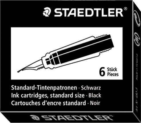 [2251144] Bläckpatron Staedtler svart 6 st/fp