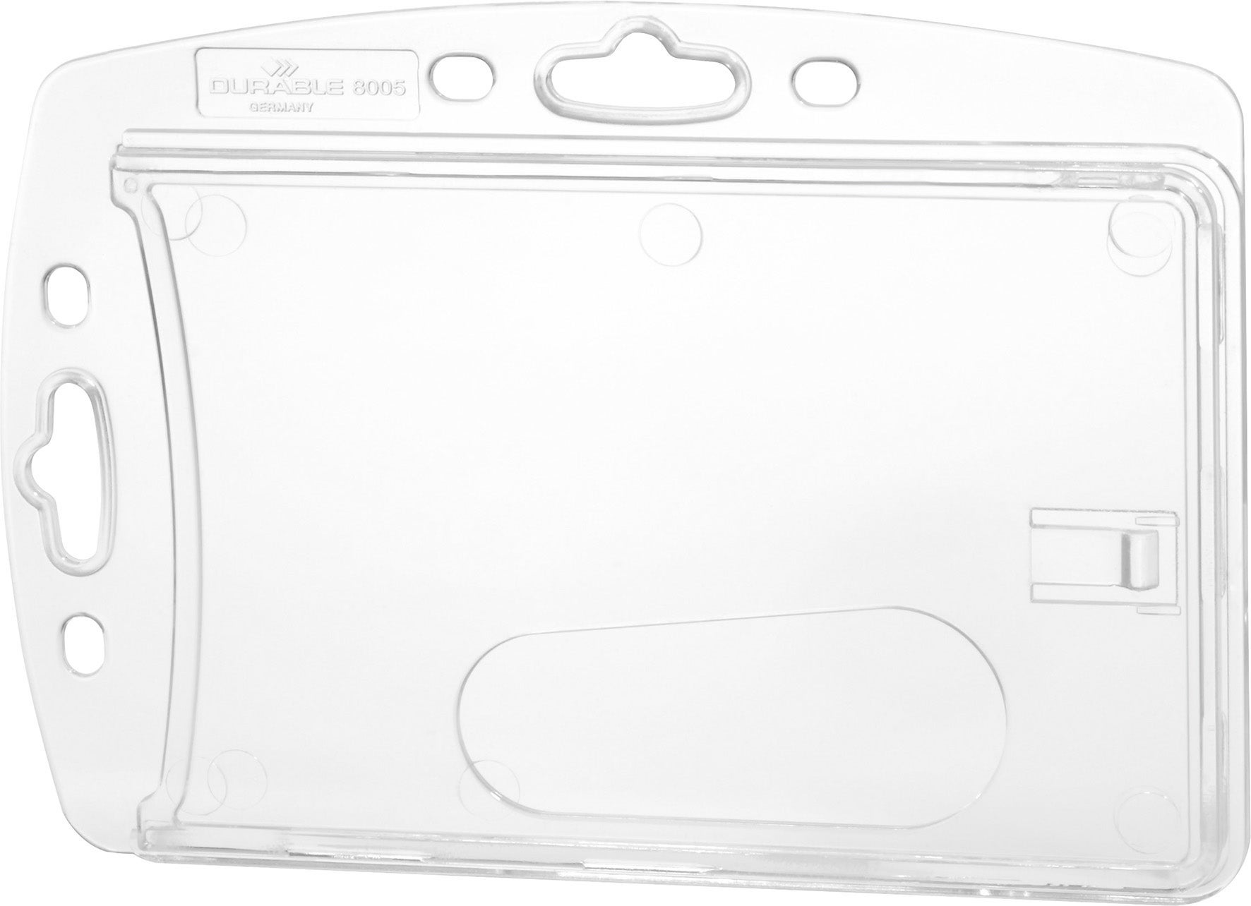 [8553030] Korthållare 1 utan fäste transparent 10 st/fp