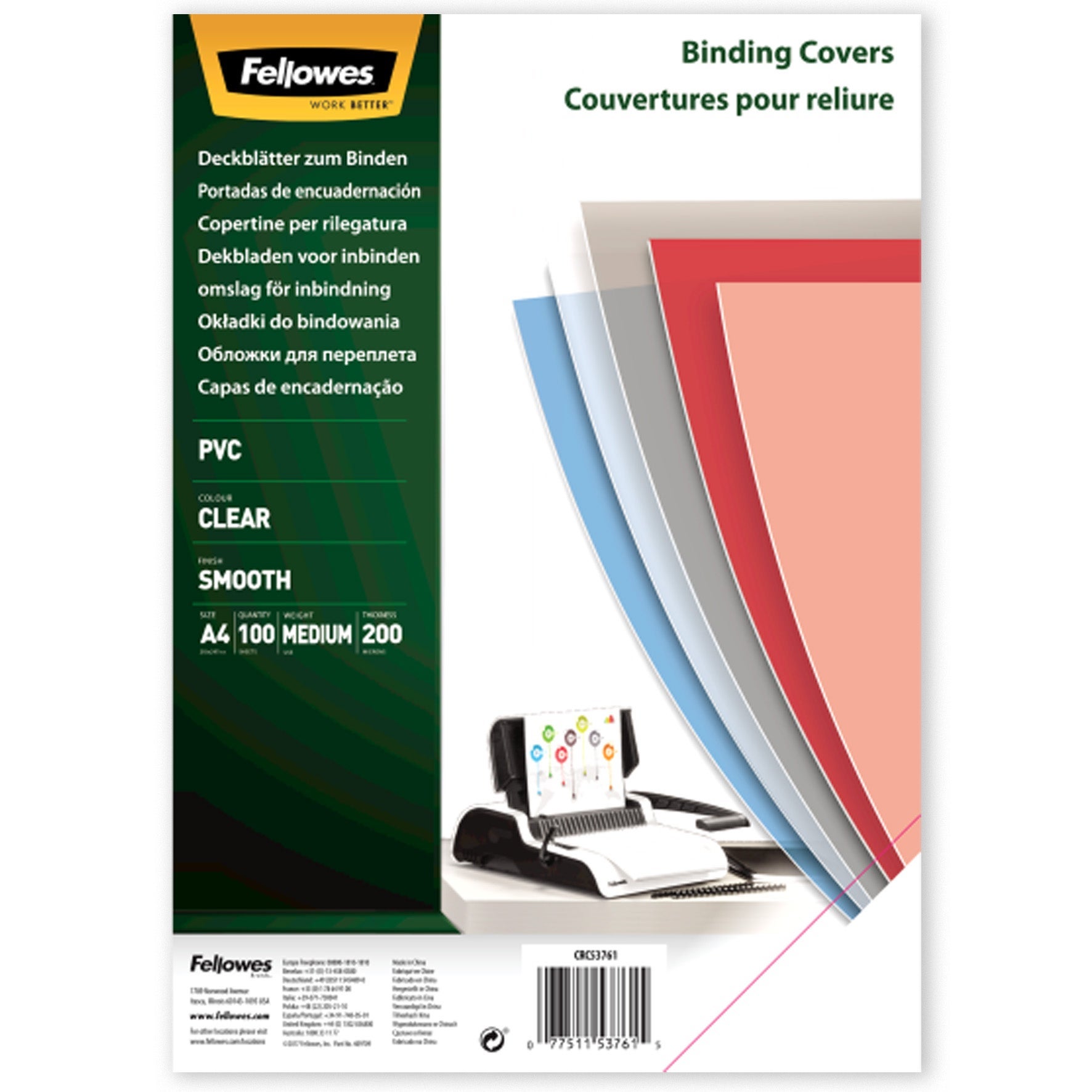 [8558536] Plastomslag A4 klar 200 mikron 100-pack