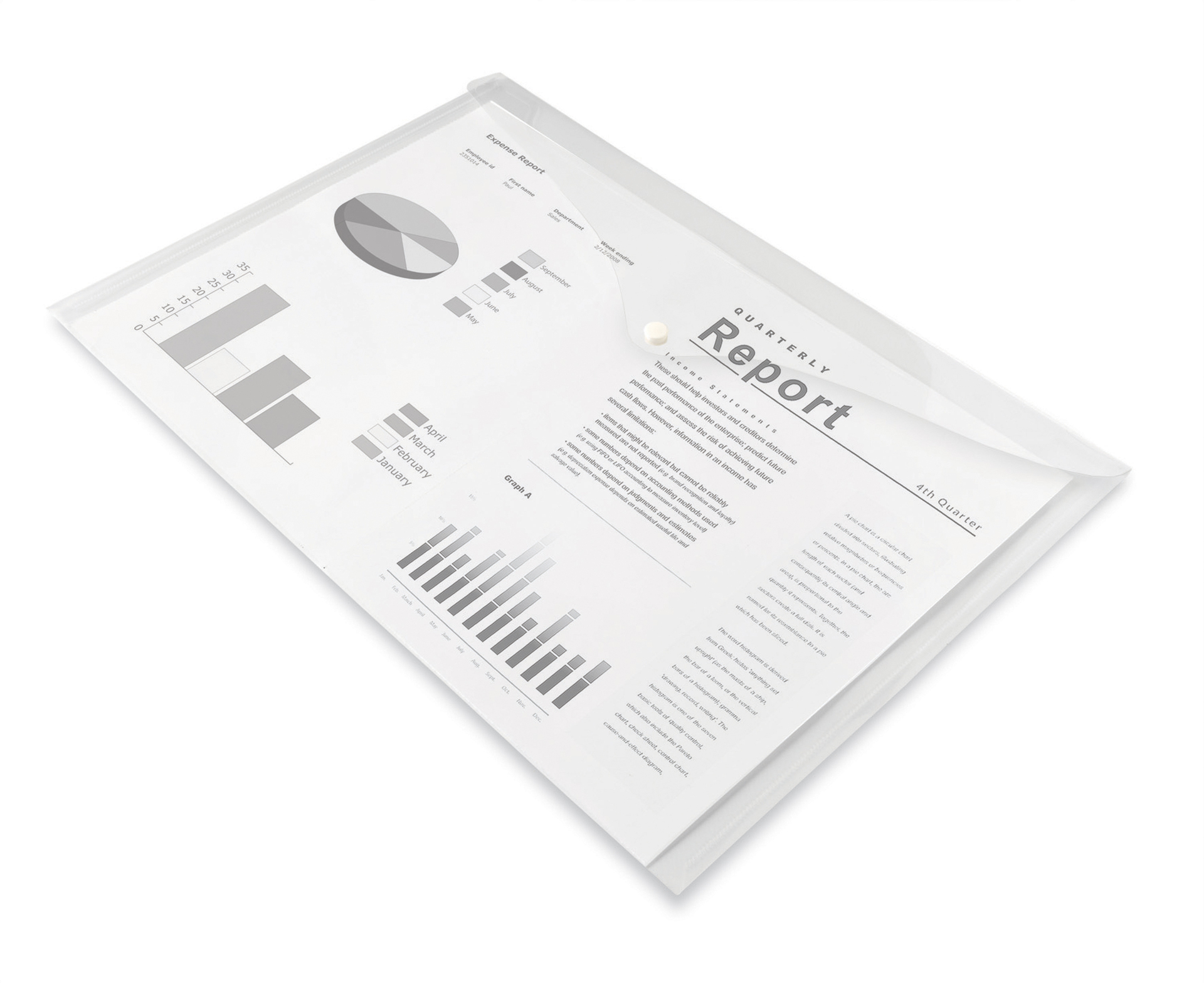 [2668297] Kuvertmapp Contalia A3 transparent