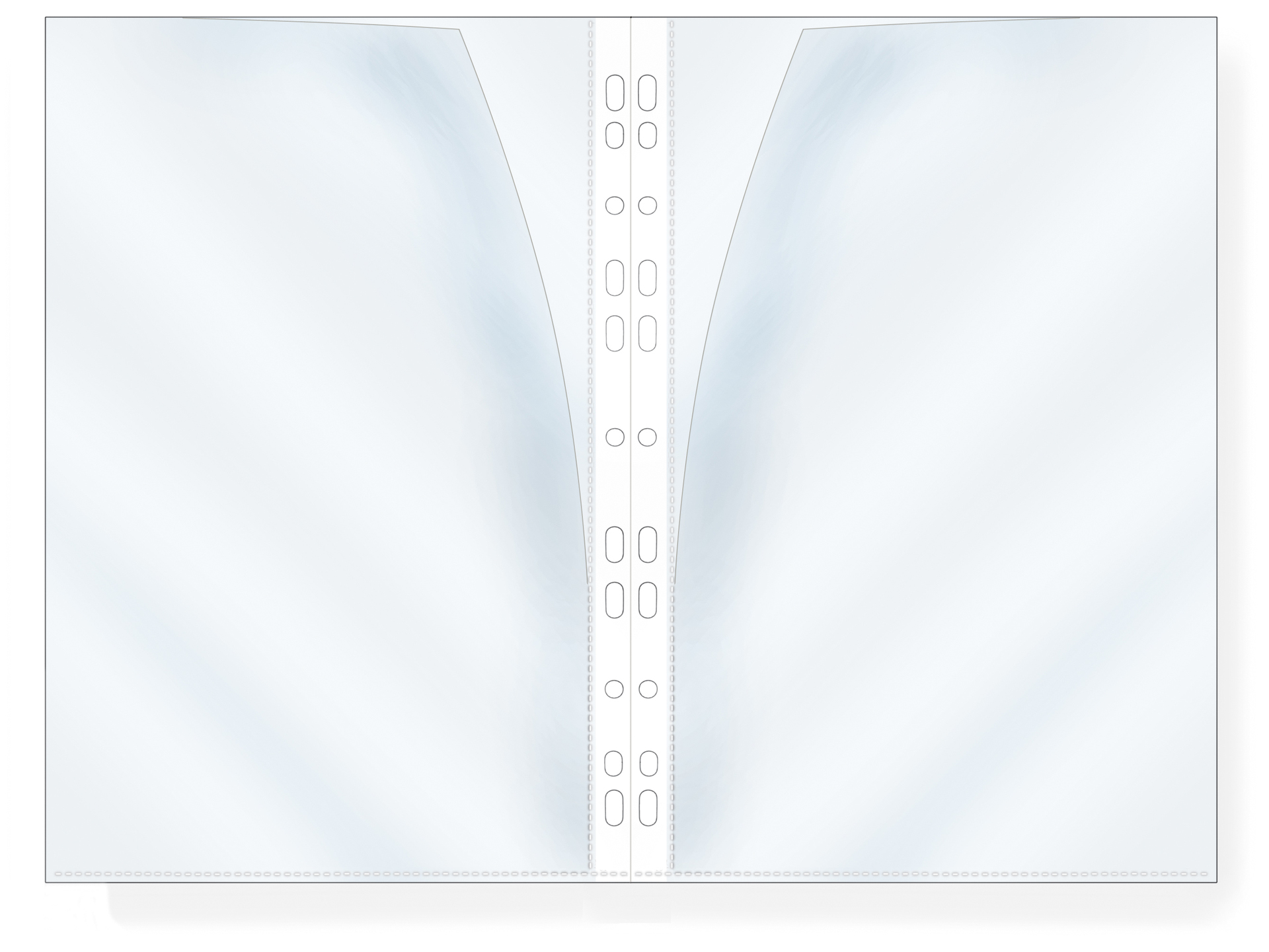 [2666499] Plastficka dubbelvikt A4 trans