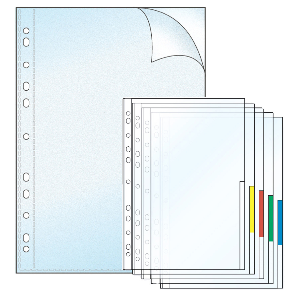 [2666093] Signalficka Contalia A4 grön 100/fp