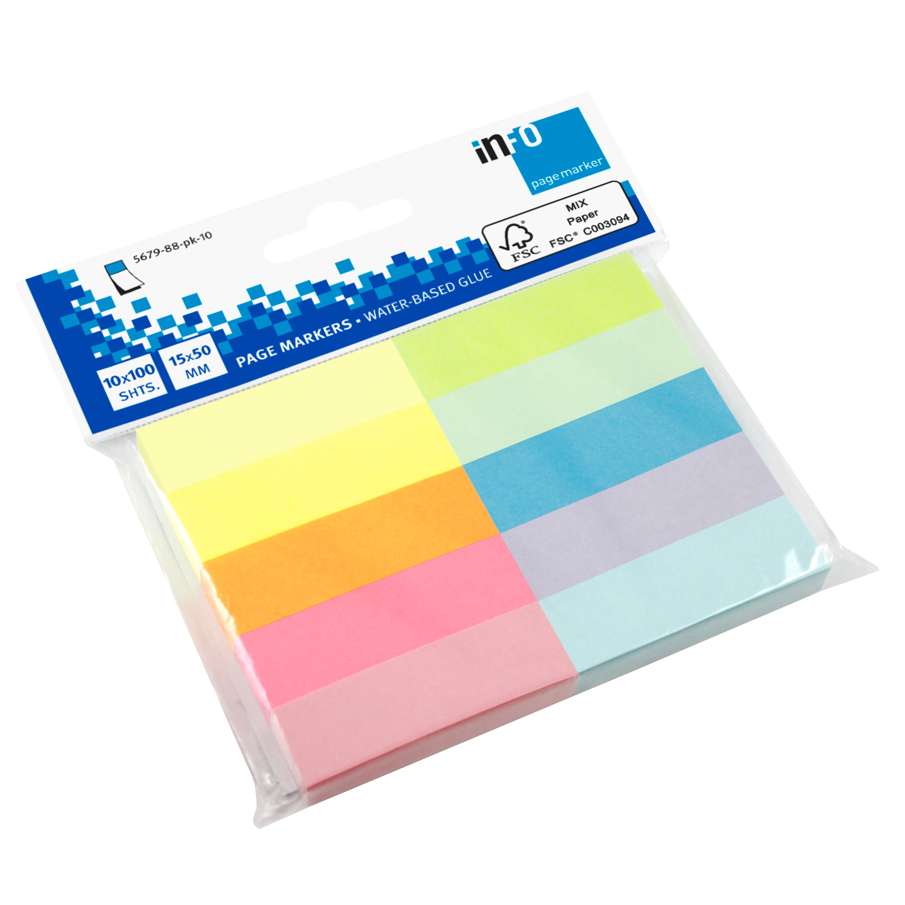 [2689685] Märkflikar Info papp 100x10/fp