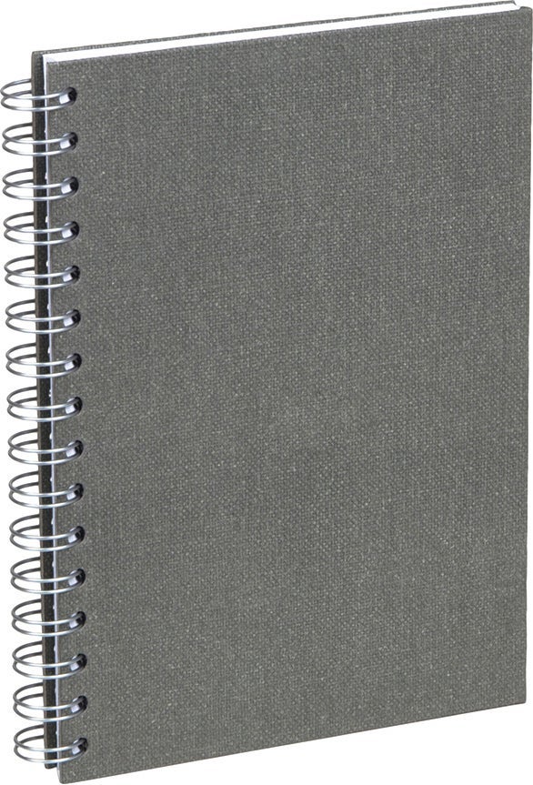 [2633028] Anteckningsbok Bigso A5 olinjerat canvas grå