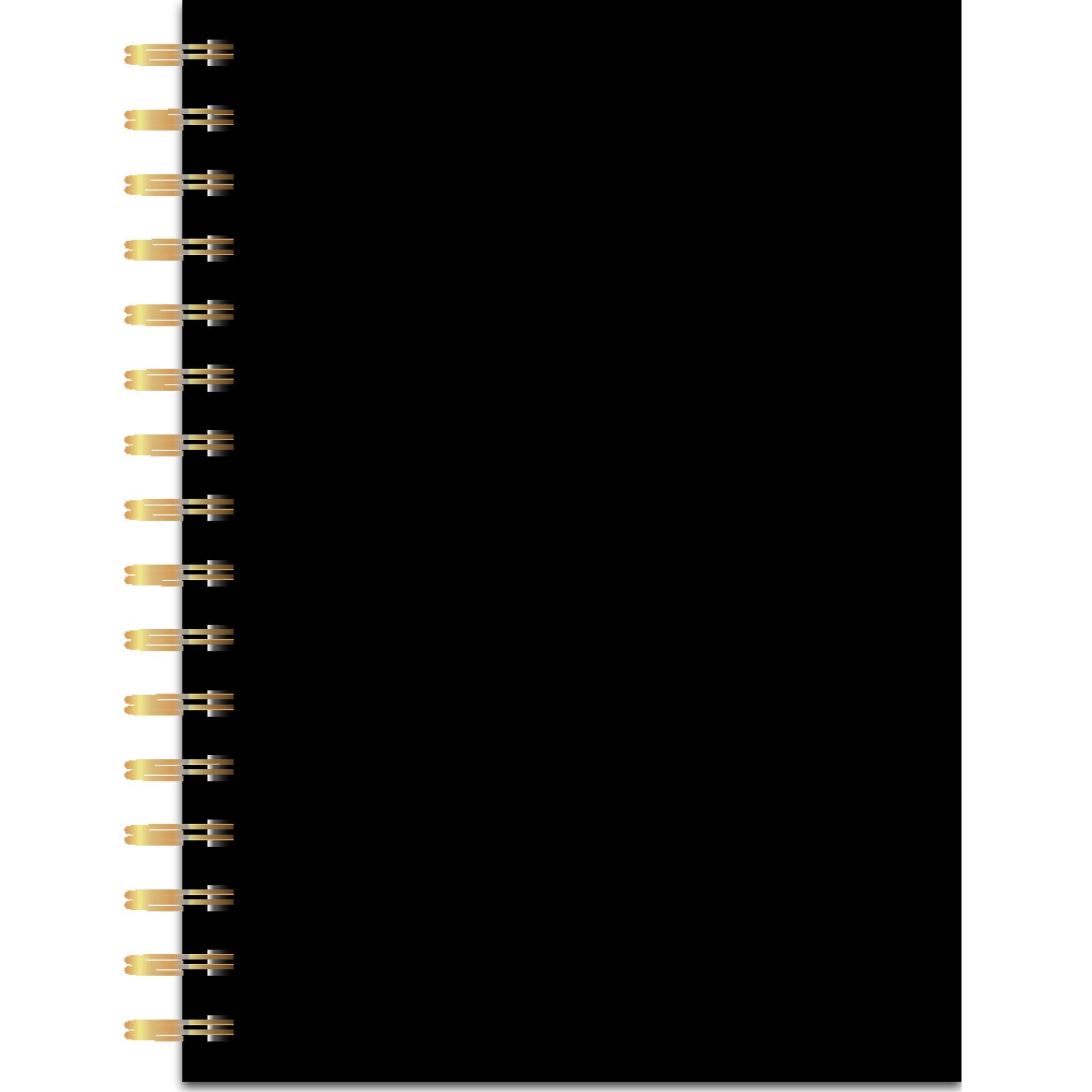[2633698] Anteckningsbok svart/guld A5