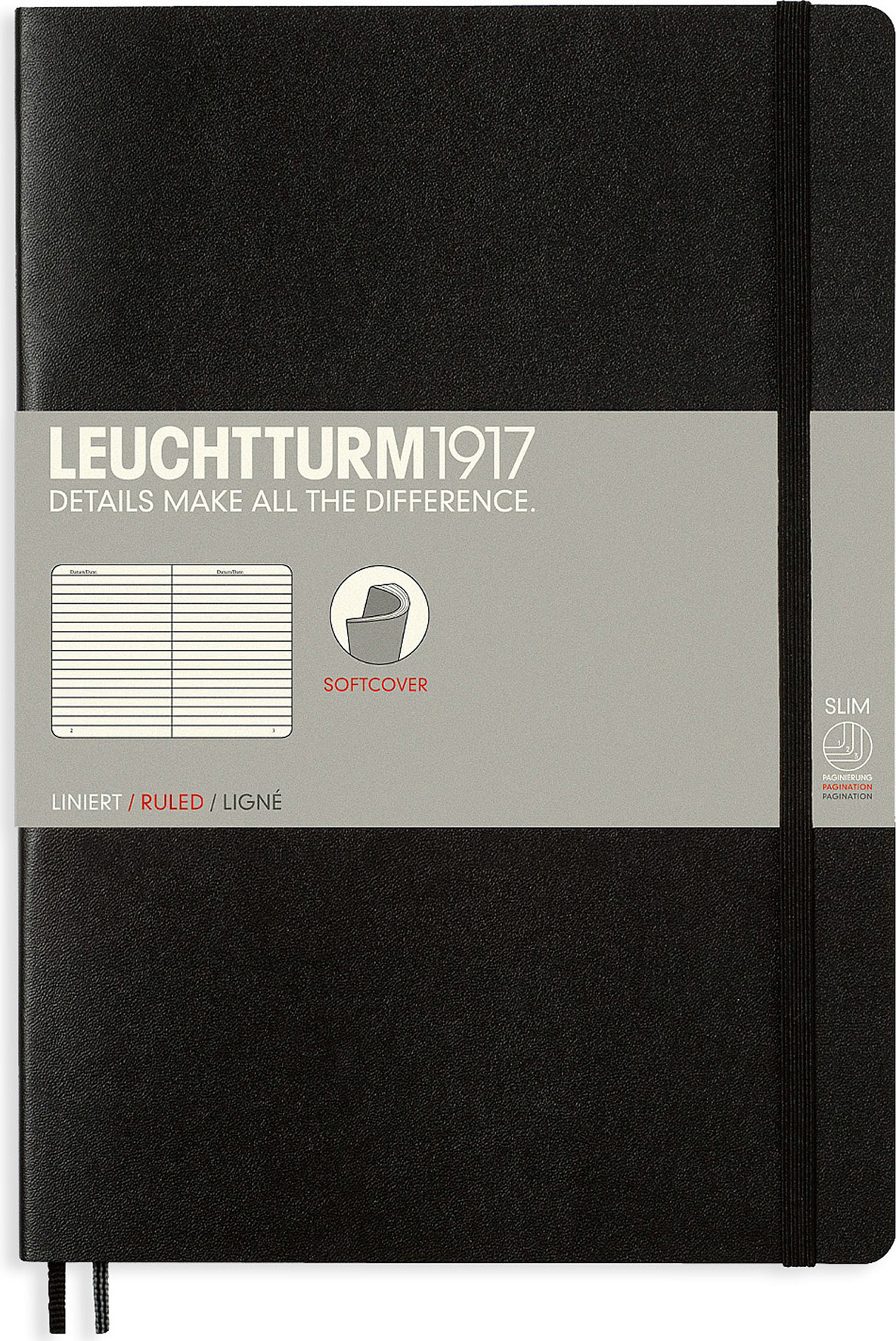 [2634883] Anteckningsbok B5 soft lin sva