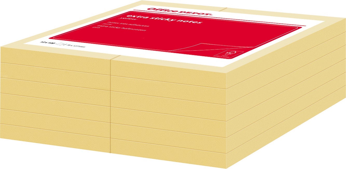 [2631362] Notis X-Sticky 76x127mm gul 12/fp