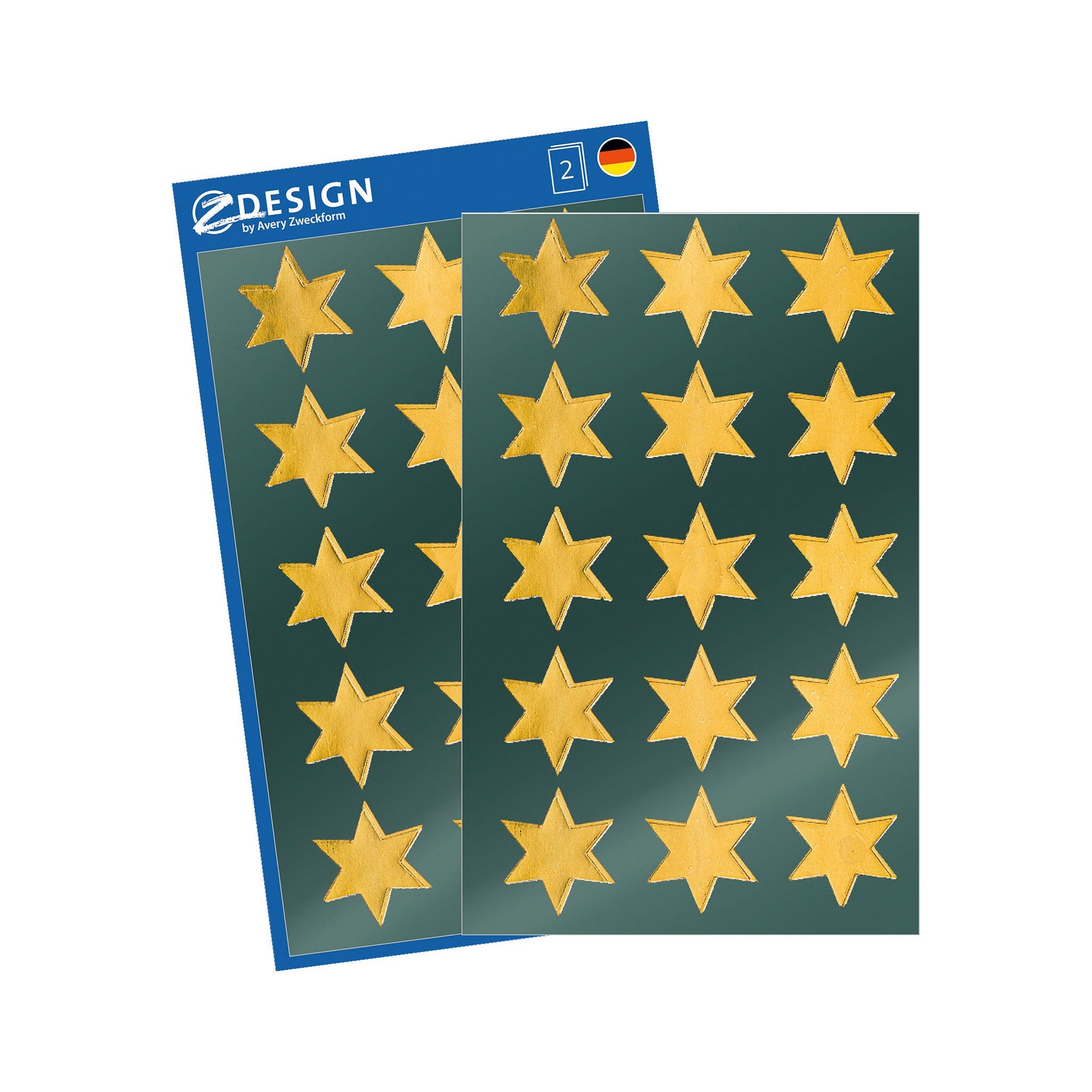 [8200127] Stickers stjärnor guld 30/fp