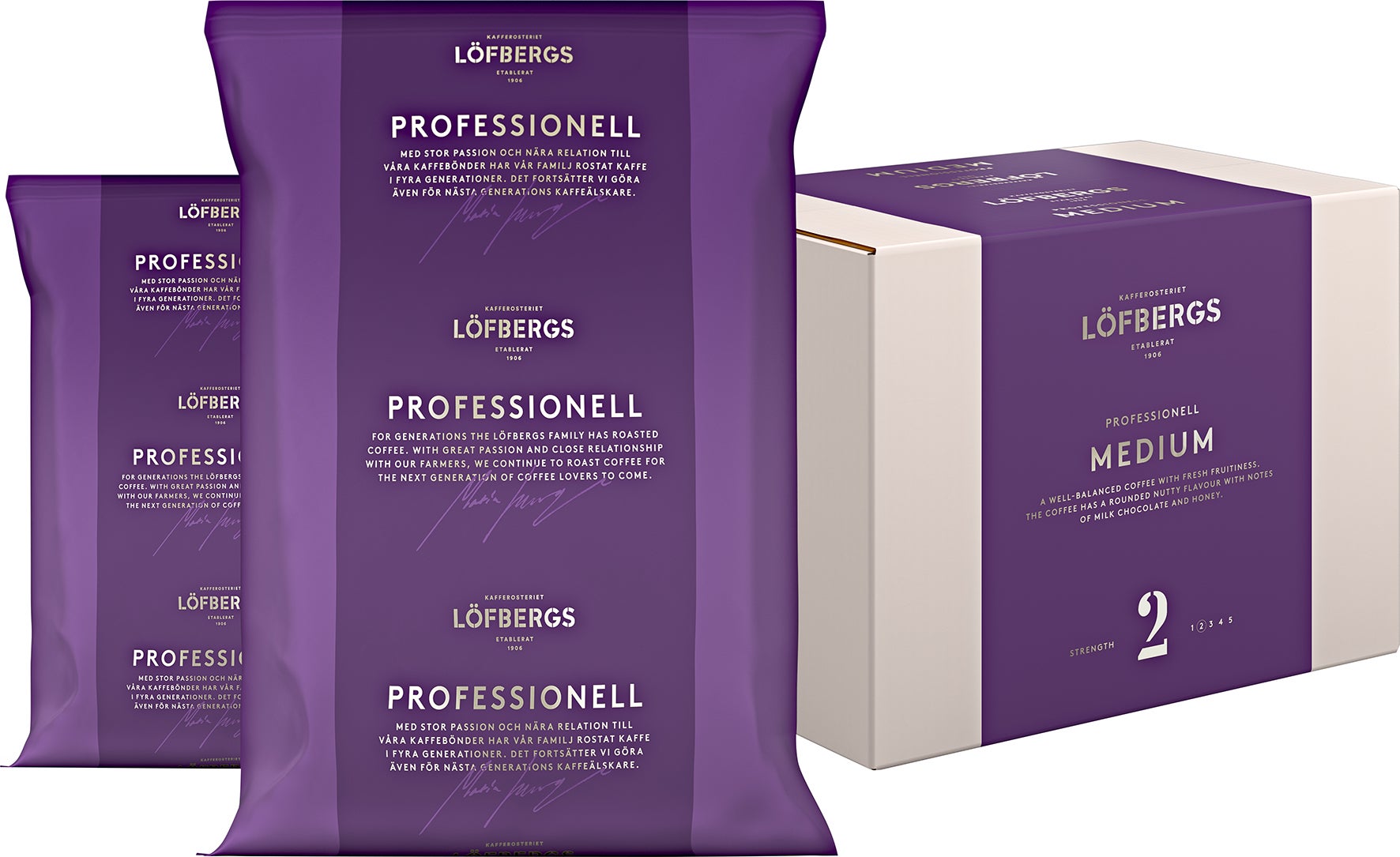 [2829471] Kaffe Löfbergs Mellanrost Medium 0,5 Atomatkaffe Professional 6 x 1000 g