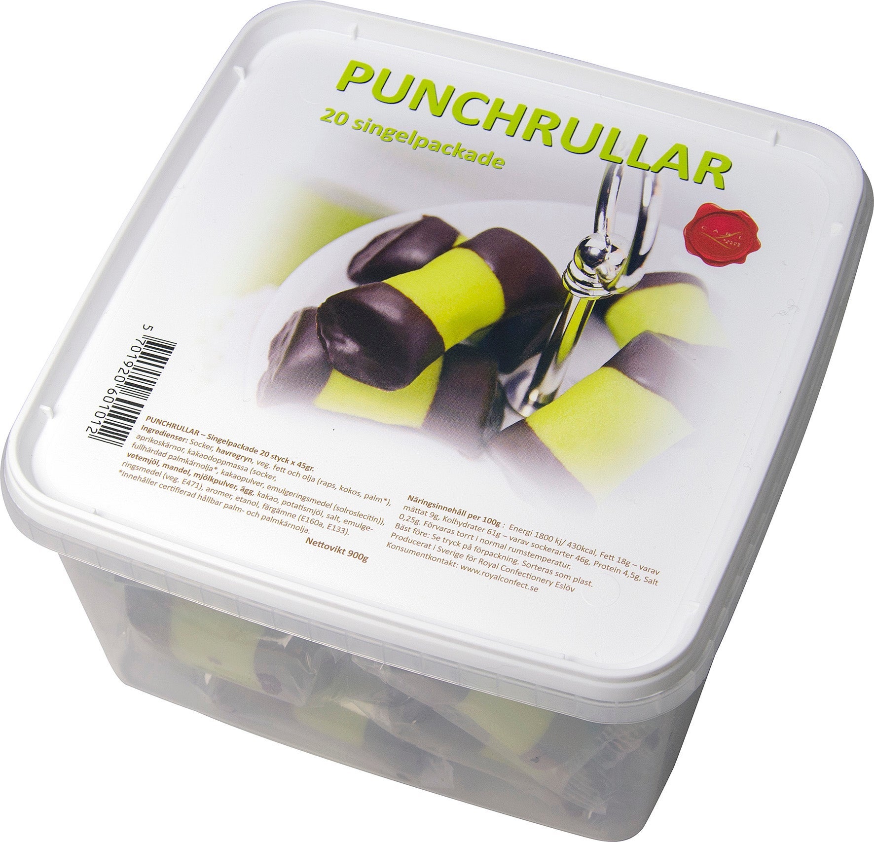 [8556467] Punchrullar singelpackade 900 g 20-pack