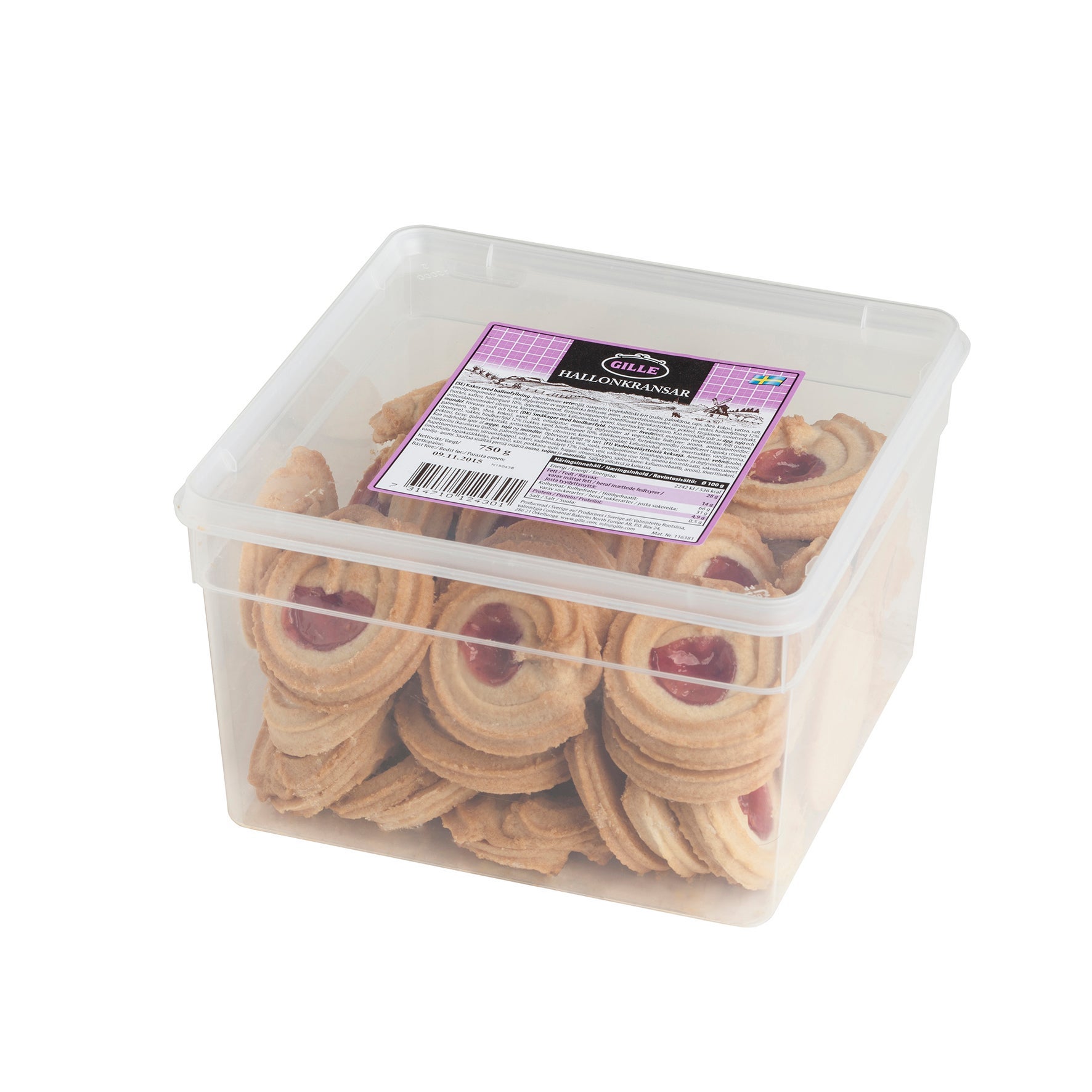 [8559658] Kakor Hallonkransar 750g