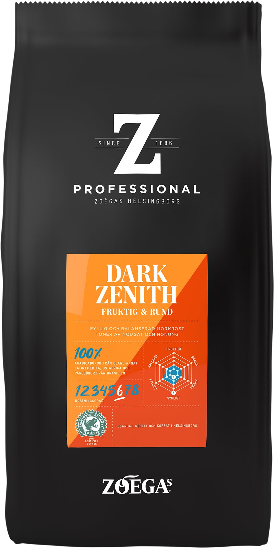 [2829573] Kaffe Zoegas Dark Zenit Hela Bönor 750 g