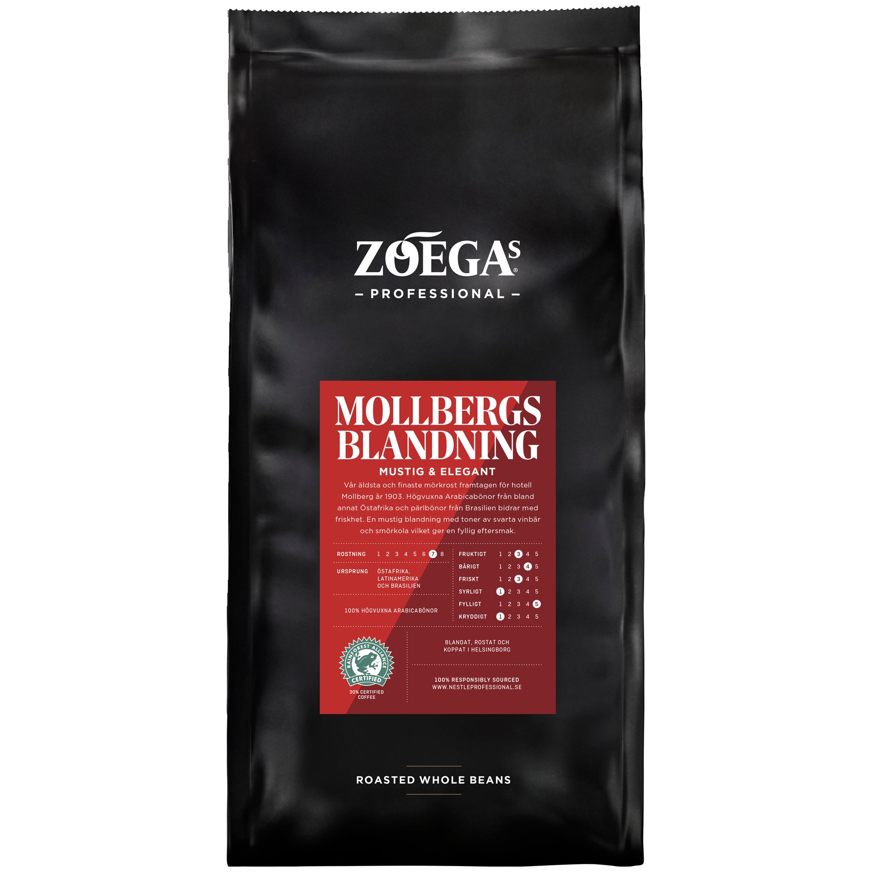 [2829574] Kaffe Zoegas Mollbergs Blandning Hela Bönor 750 g