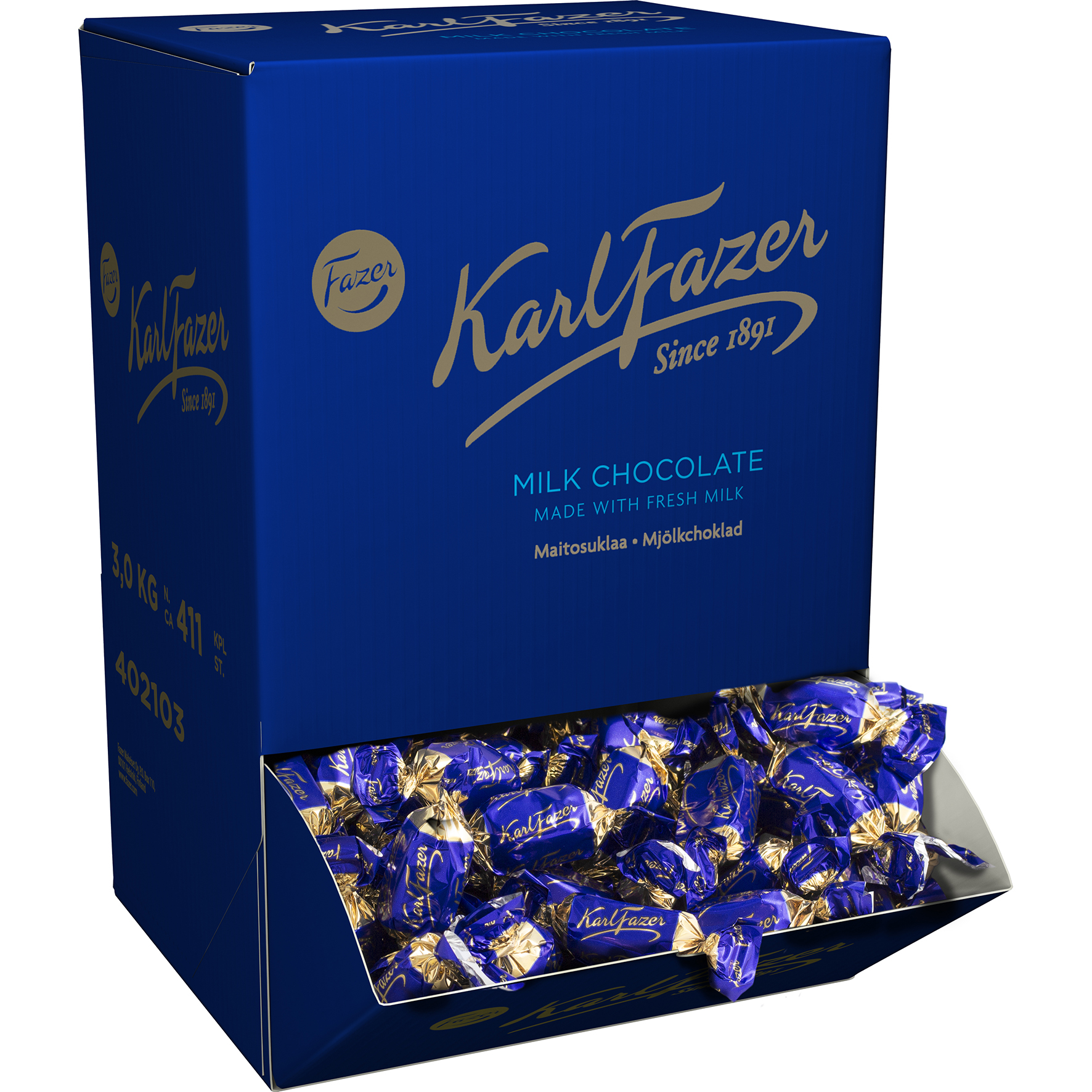 [8558458] Karl Fazer Mjölkchoklad, 3kg