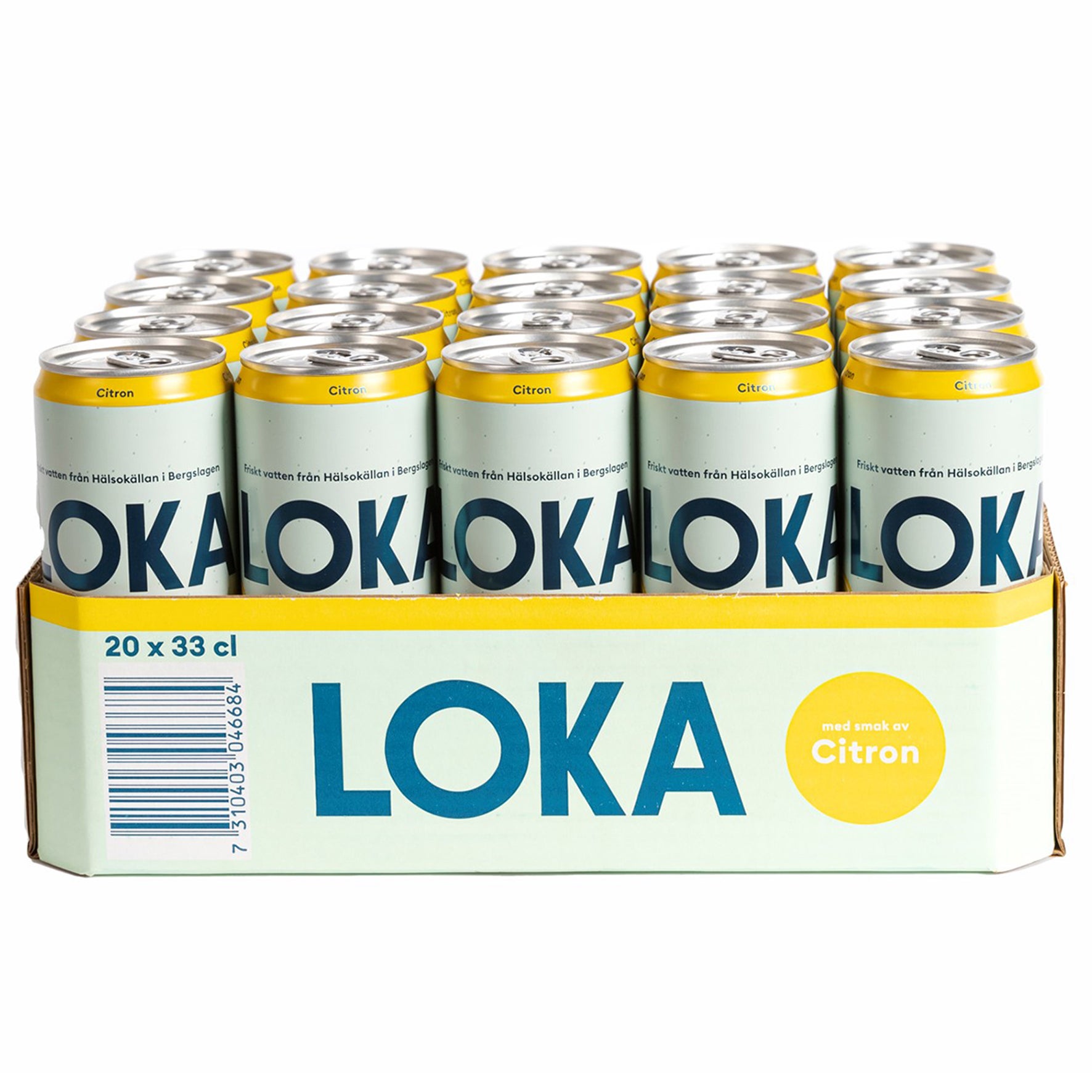 [8560081] Kolsyrat vatten Loka Citron 33 cl sleek can Inkl. pant