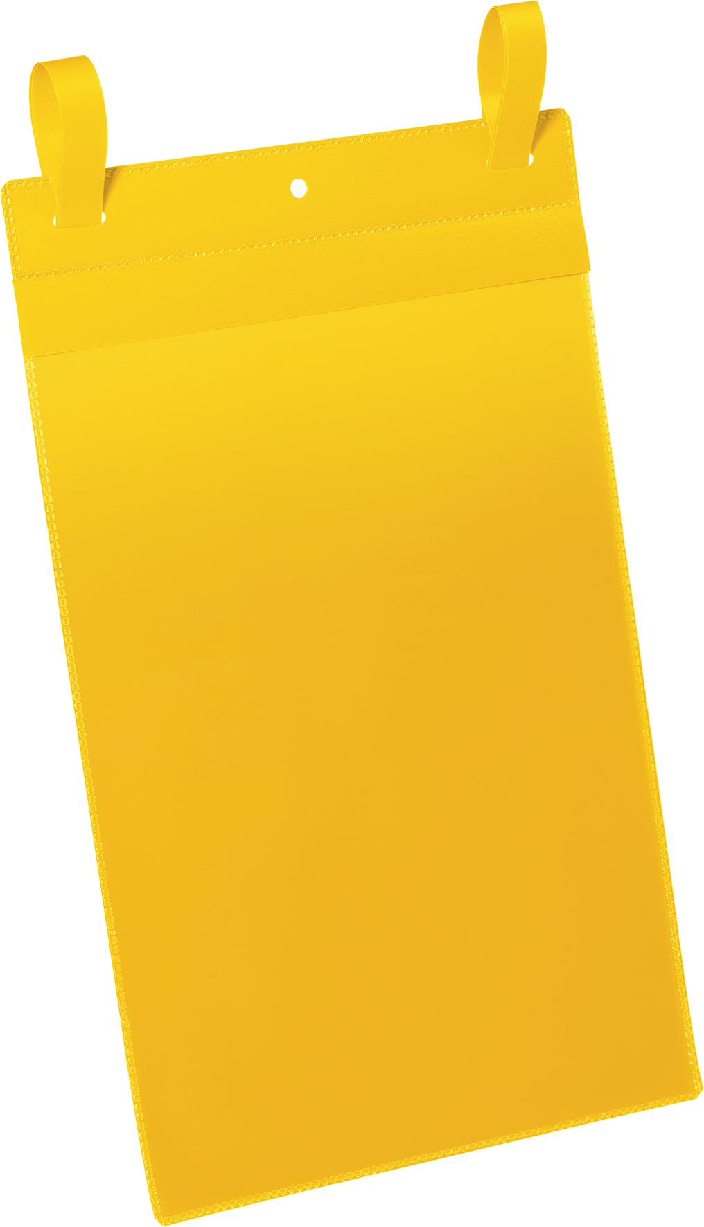 [8552730] Plastficka A4S m. fästband gul